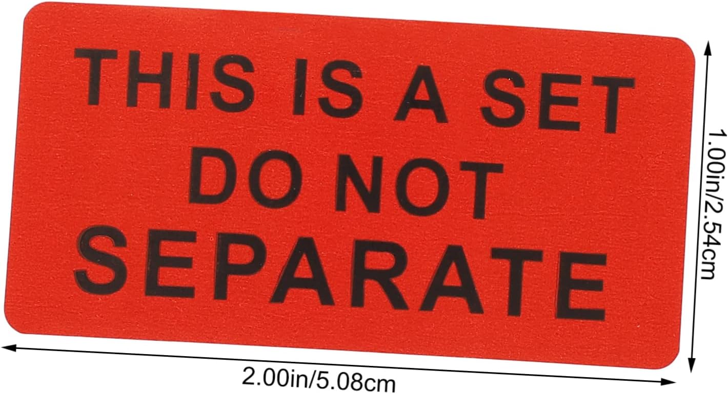 SEWACC 2 Rolls Set do not Remove Label do not Bend Stickers do not Separate Stickers Shipping Warning Sticker Warning Label Stickers Shipping