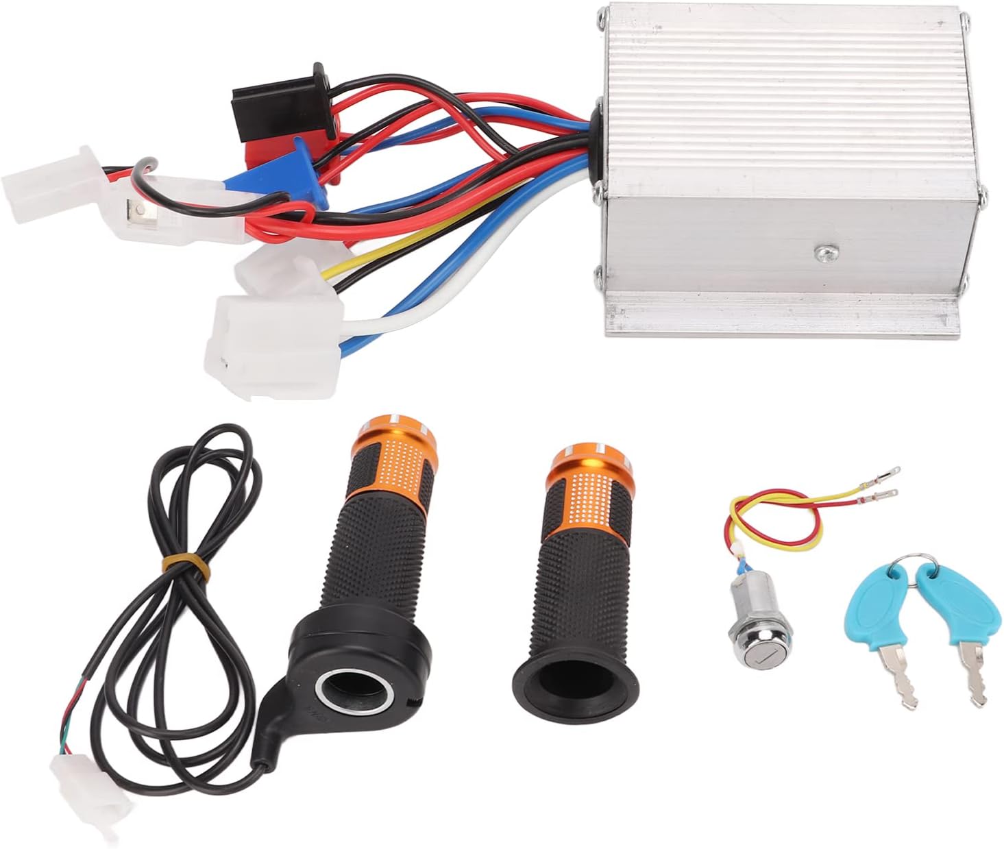 Controlador de velocidad del manillar giratorio del acelerador, 24 V 250 W, controlador de velocidad de motor cepillado, agarre del acelerador, kit