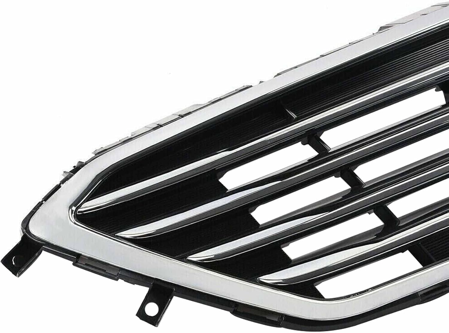 SEBLAFF Reemplazo negro cromado de las rejillas de parachoques delantero automotriz para 2015 2016 Sonata