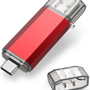 RAOYI Unidad flash USB C de 128 GB actualizada a 130 MBs, USB 3.1 tipo C doble OTG USB 3.1 tipo C Dual OTG Memoria Stick de metal con llavero RAOYI Unidad flash USB C de 128 GB actualizada a 130 MBs, USB 3.1 tipo C doble OTG USB 3.1 tipo C Dual OTG Memoria Stick de metal con llavero