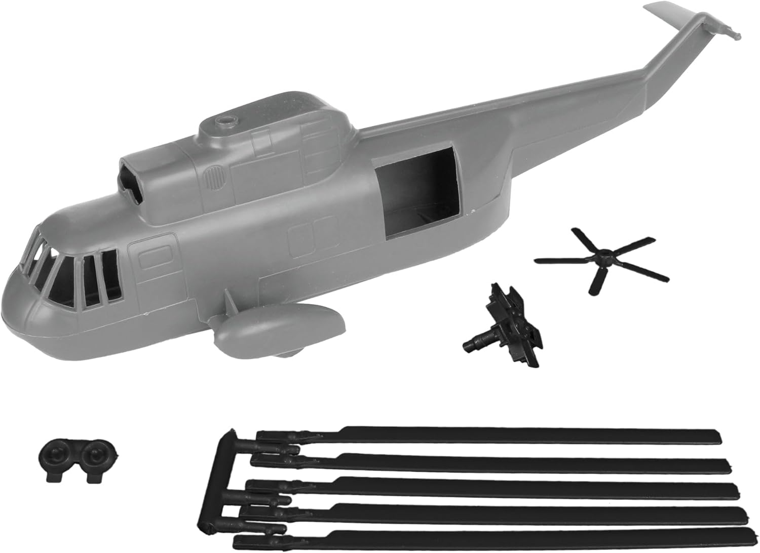TimMee – Juego de helicópteros de plástico para hombre, 26 piezas, color gris, fabricado en Estados Unidos