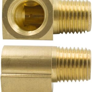 Legines Codo de calle de latón de 90 grados 14 “NPT macho x 14” NPT hembra Barstock tubería de montaje (paquete de 2) Legines Codo de calle de latón de 90 grados 14 “NPT macho x 14” NPT hembra Barstock tubería de montaje (paquete de 2)