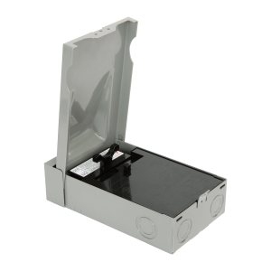 WeCooper Interruptor de desconexión, No fusionado, 60A 2 polos 3 cables 1Phase 240VAC AC, Extraíble, Metal, Gris WeCooper Interruptor de desconexión, No fusionado, 60A 2 polos 3 cables 1Phase 240VAC AC, Extraíble, Metal, Gris