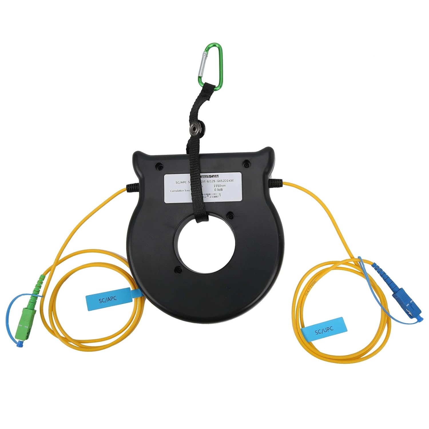 Eujgoov 9125um 0.6 mi OTDR Cable de lanzamiento de fibra óptica que tiene alta precisión con estricto control de calidad para el conector SCAPC-SCUPC