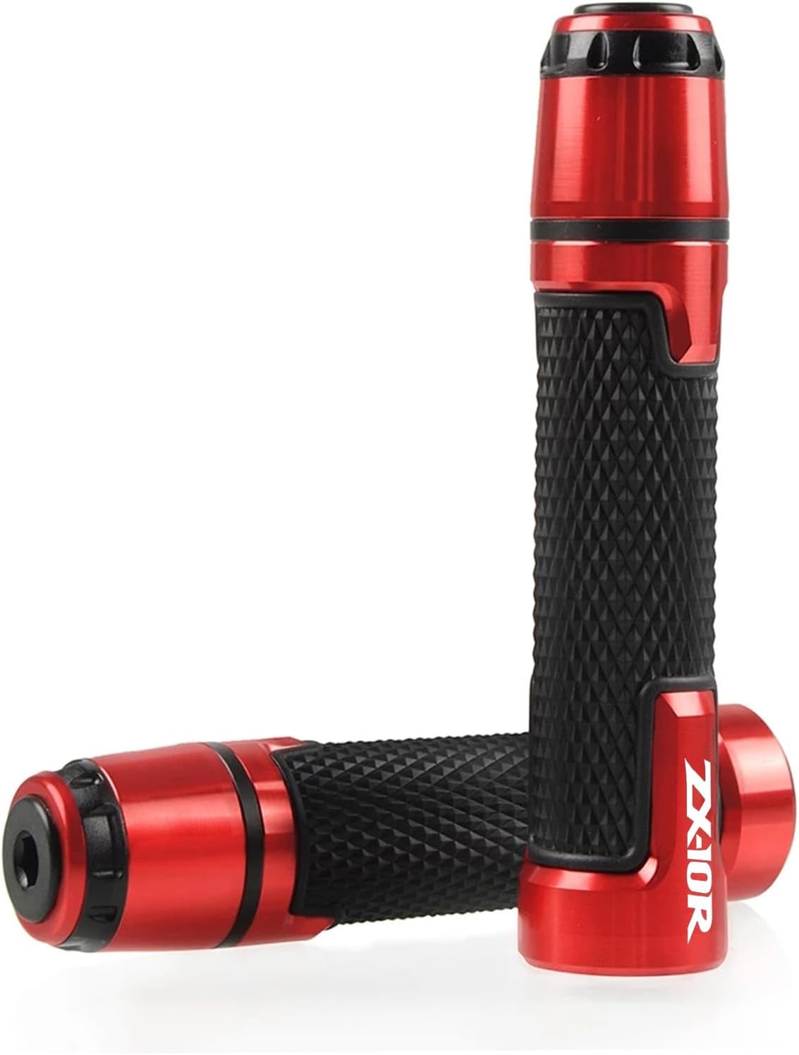 Universal 78 ” 0.866 in motocicleta Powersports manillar Grips con extremos de agarre para Kawasaki ZX10R