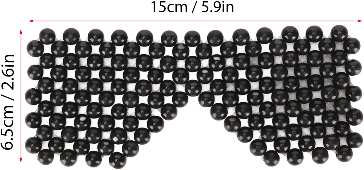 Máscara de ojos de jade con piedra caliente o fría con máscara de jade para ojos secos, refrescante y aliviador, máscara facial para dormir, máscara