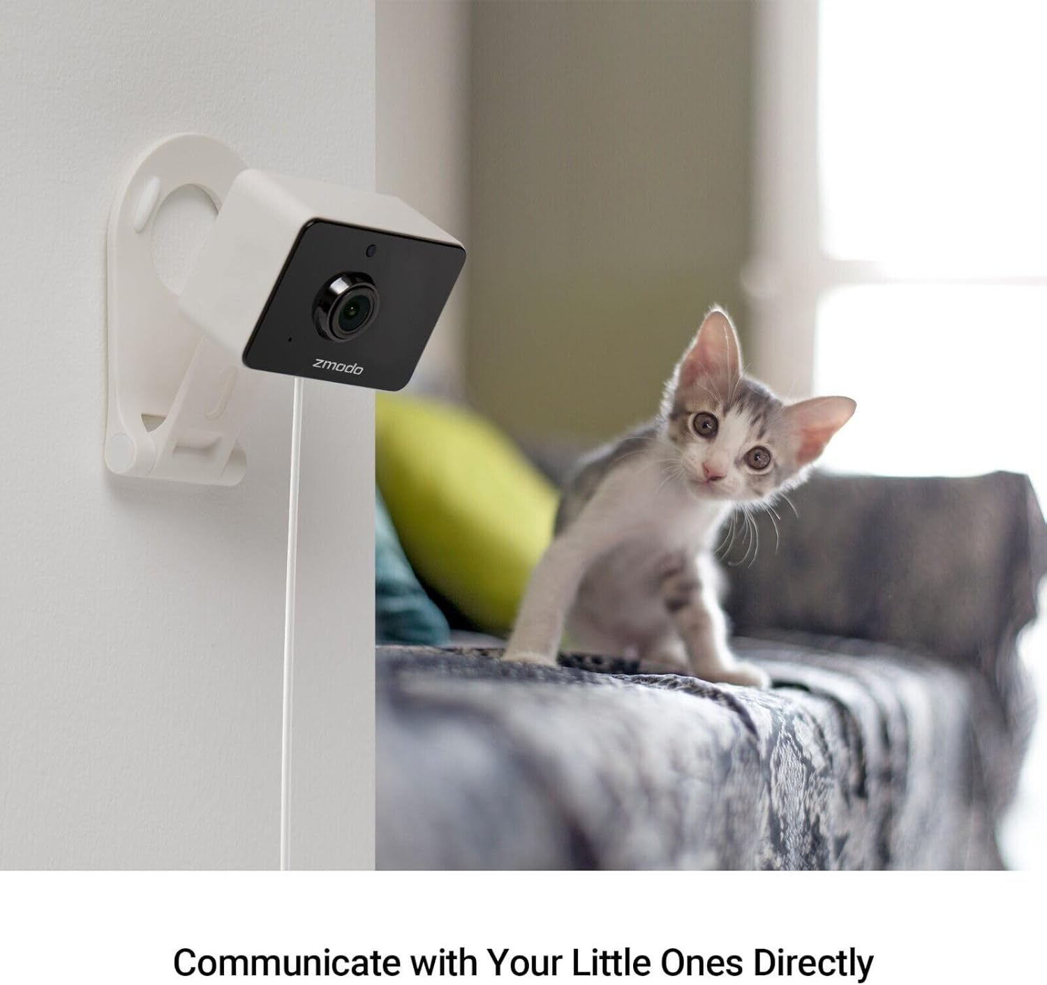 Zmodo Cámaras para seguridad en el hogar (paquete de cámaras para interiores y exteriores), 1080p HD, cámara IP inalámbrica WiFi, detección de