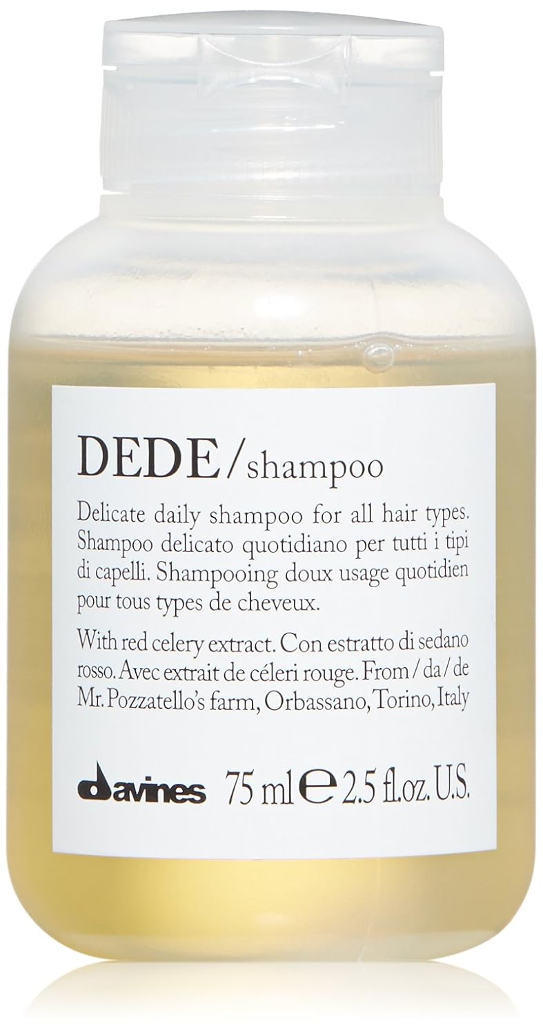 Davines Champú DEDE, limpieza diaria delicada para todo tipo de cabello, equilibra y añade brillo