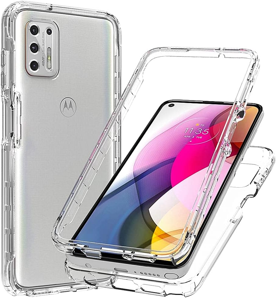 Funda para Moto G Stylus 2021 (no compatible con la versión 2020), funda para Motorola G Stylus, carcasa protectora transparente de cuerpo completo,