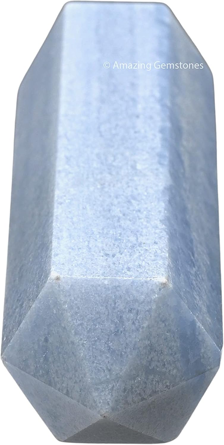 Torres grandes de cristal de celestita de calcita azul  Obelisco de punto de cristal curativo natural para curación de Reiki y rejilla de cristal