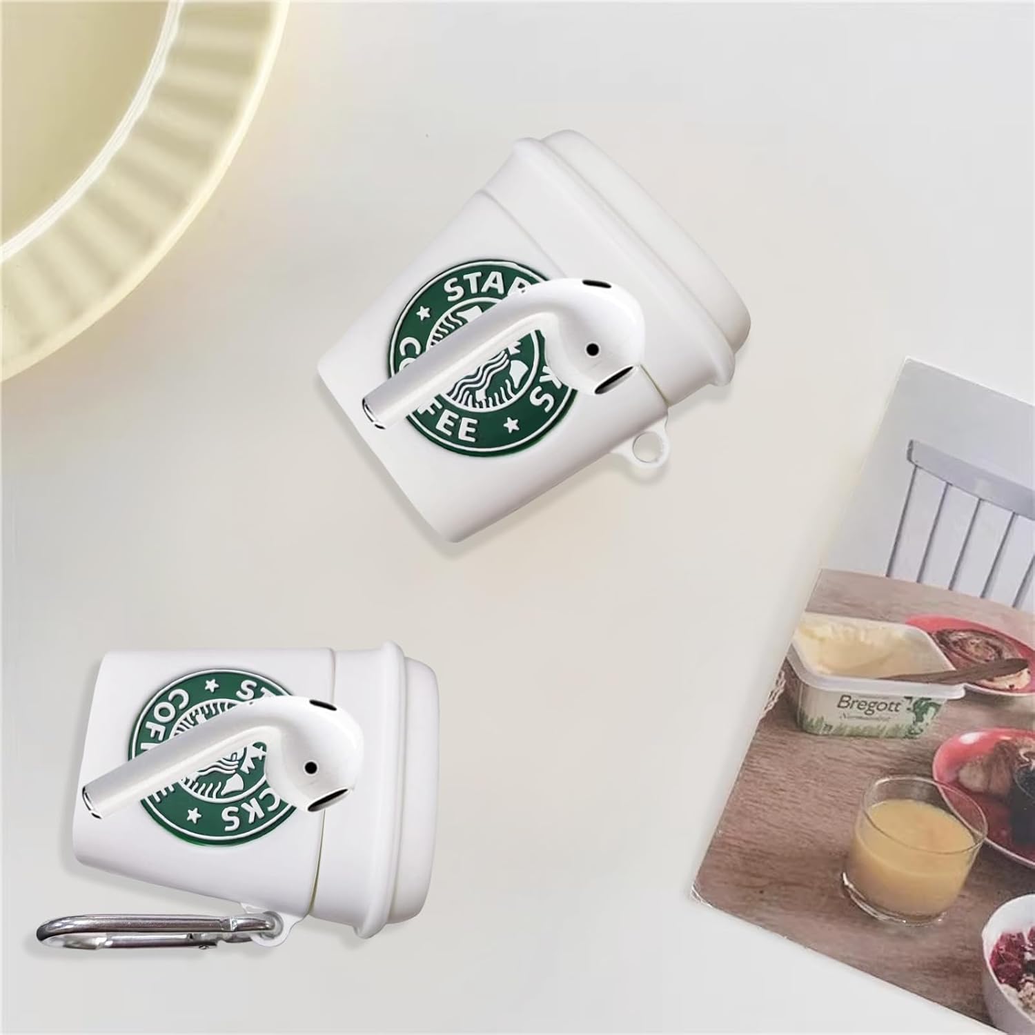 Funda compatible con Airpods 1 y 2, suave, bonita, única, divertida, fresca, a la moda, duradera, de protección, bolsa de almacenamiento portátil,