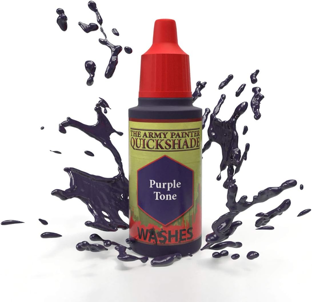 The Army Painter Tinta de tono morado  Lavado rápido  Pintura de lavado a base de agua no tóxica ligeramente pigmentada para juegos de rol de mesa,