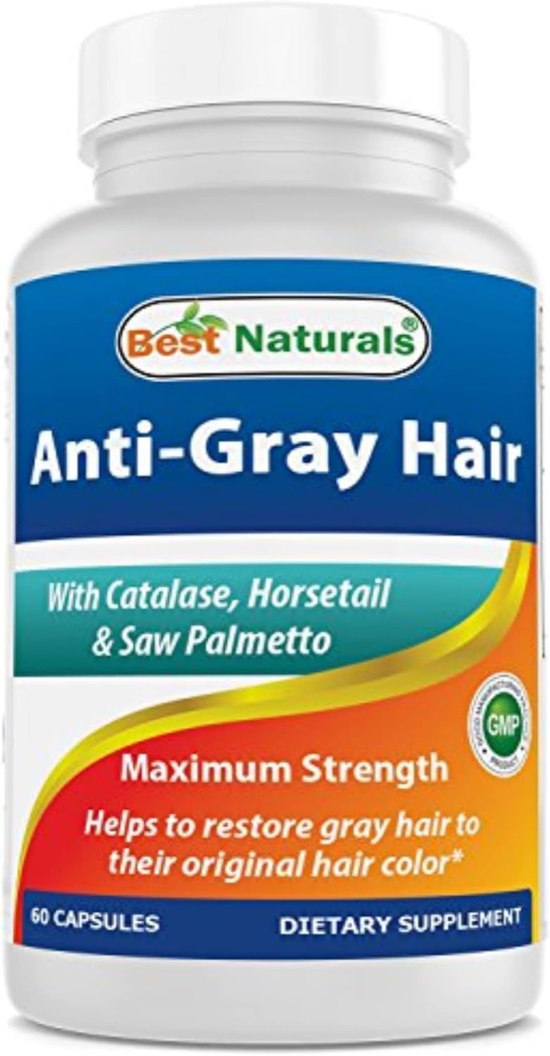 Best Naturals Fórmula anti canas, 60 unidades (paquete de 2)
