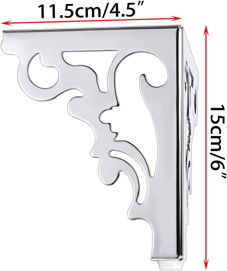 OwnMy 4 patas de metal para muebles, patas modernas para sofá para reparación y restauración de tocador, armario, mesa de té, estantes de encimera,