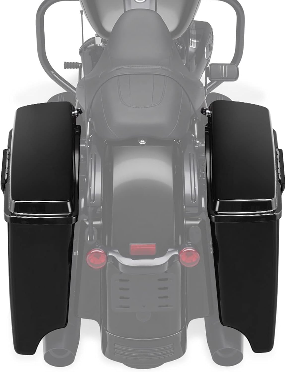 TCT-MT. – Alforjas alargadas de 5.0pulgadas con llave de cerrojo para Harley Touring 1993-2013 Road King Electra Street Glide FLHR FLHT FLHTCU FLHRC