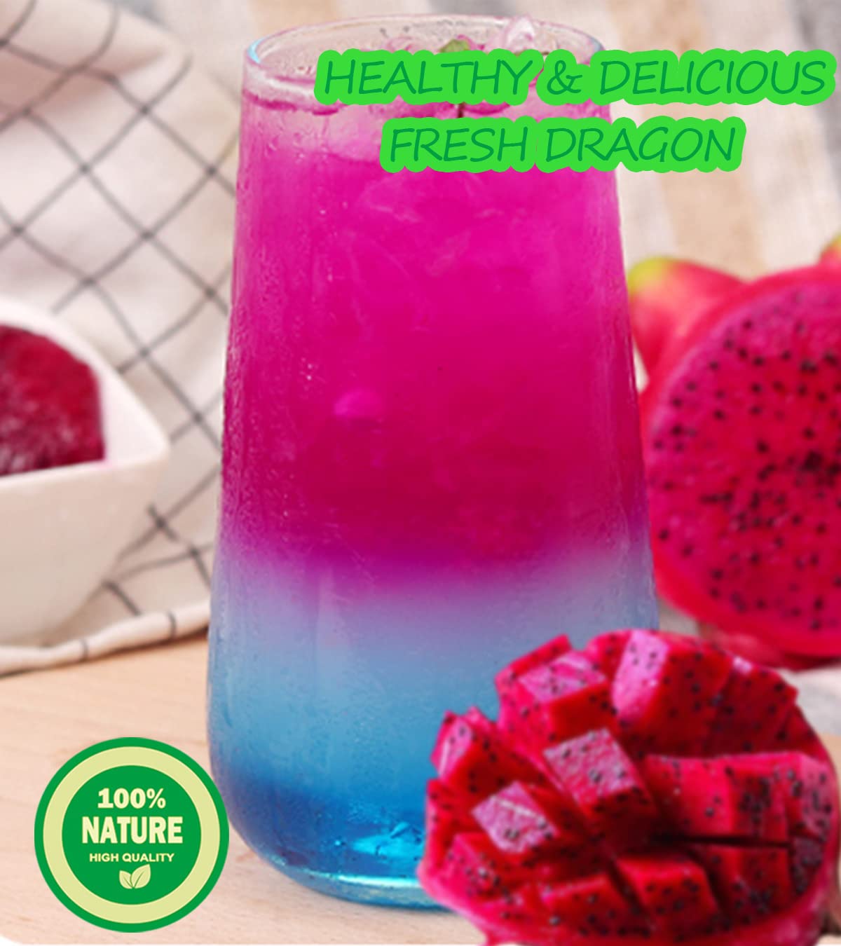 Polvo de fruta de dragón rojo liofilizadopitaya, 3.5 onzas, polvo de fruta del dragón para batidos, bebidas y alimentos para hornear