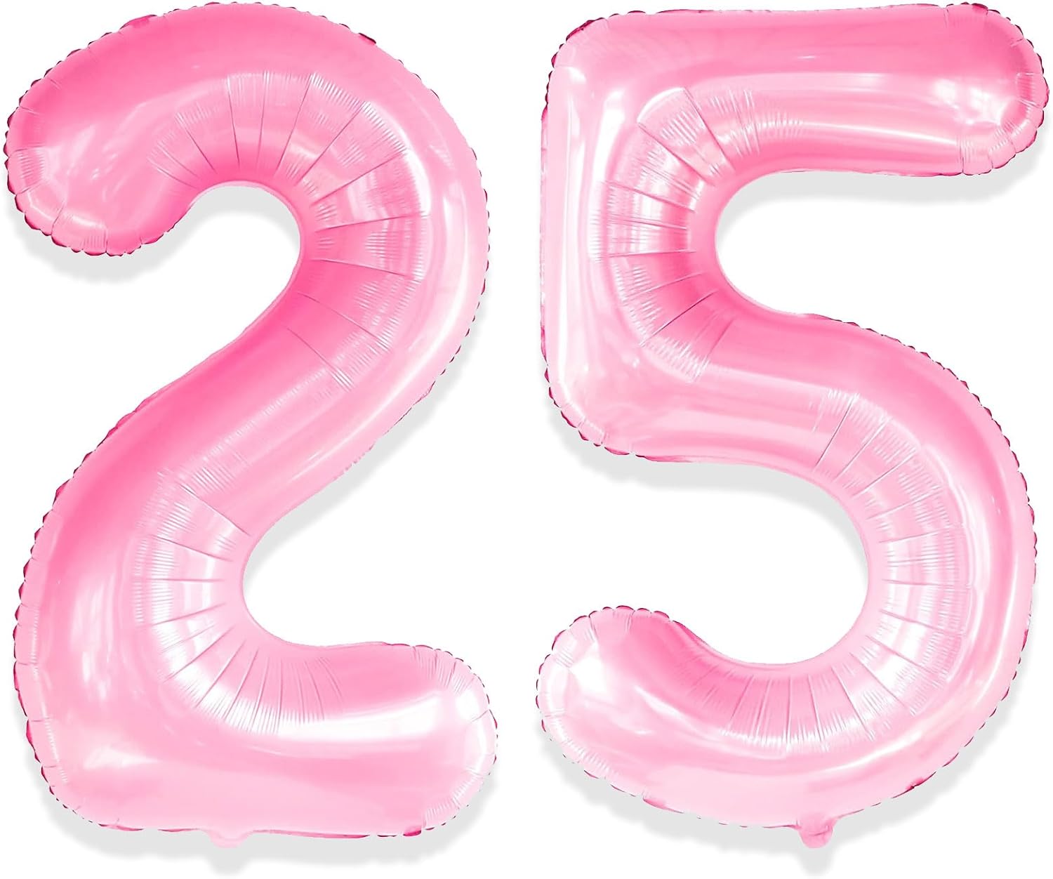 Globos de helio con número de 25 globos de 32 pulgadas, globos rosas de feliz cumpleaños para mujeres, fiesta de cumpleaños de 25 años, decoración