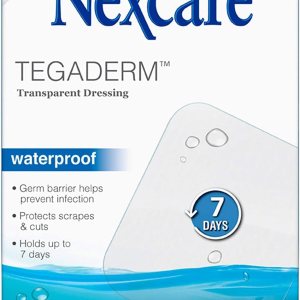 Nexcare Tegaderm – Apósito transparente impermeable de 2-38 pulgadas x 2-34  8 unidades, paquete de 4 Nexcare Tegaderm – Apósito transparente impermeable de 2-38 pulgadas x 2-34  8 unidades, paquete de 4