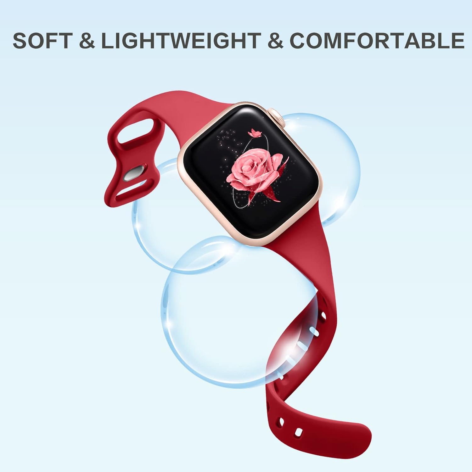 Lerobo Paquete de 12 correas compatibles con Apple Watch Band de 1.496 pulgadas, 1.575 pulgadas, 1.614 pulgadas, 1.654 pulgadas, 1.732 pulgadas,