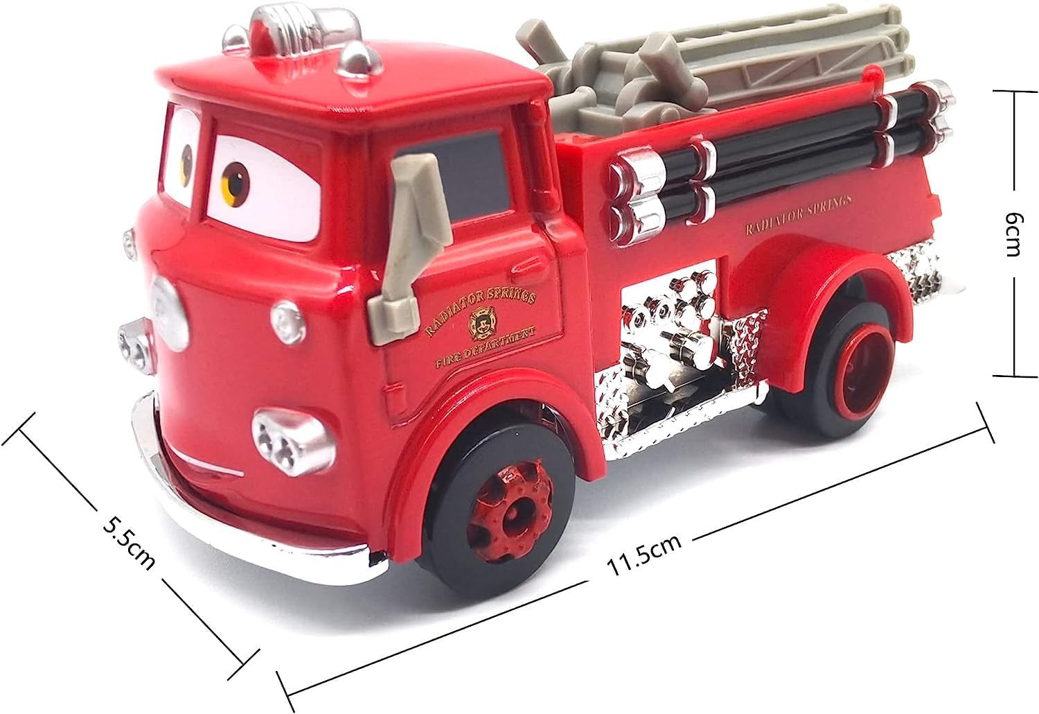 Coche de película de juguete rojo 155 escala de fundición a presión de aleación de metal niño niño juguete