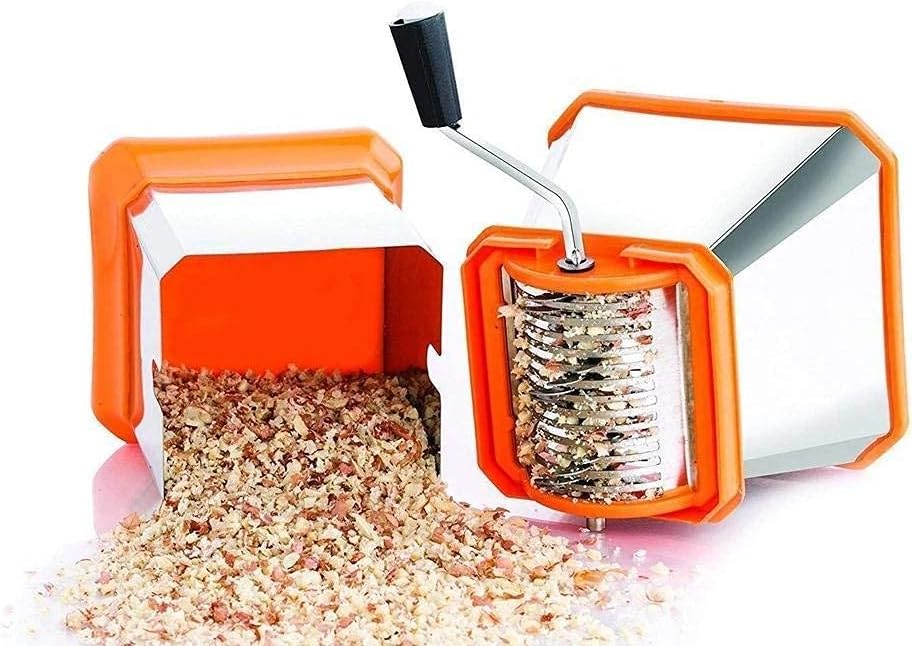 Cortador de verduras de acero inoxidable cebolla fría seca fruta y verduras picadora para cocina accesorio de cocina