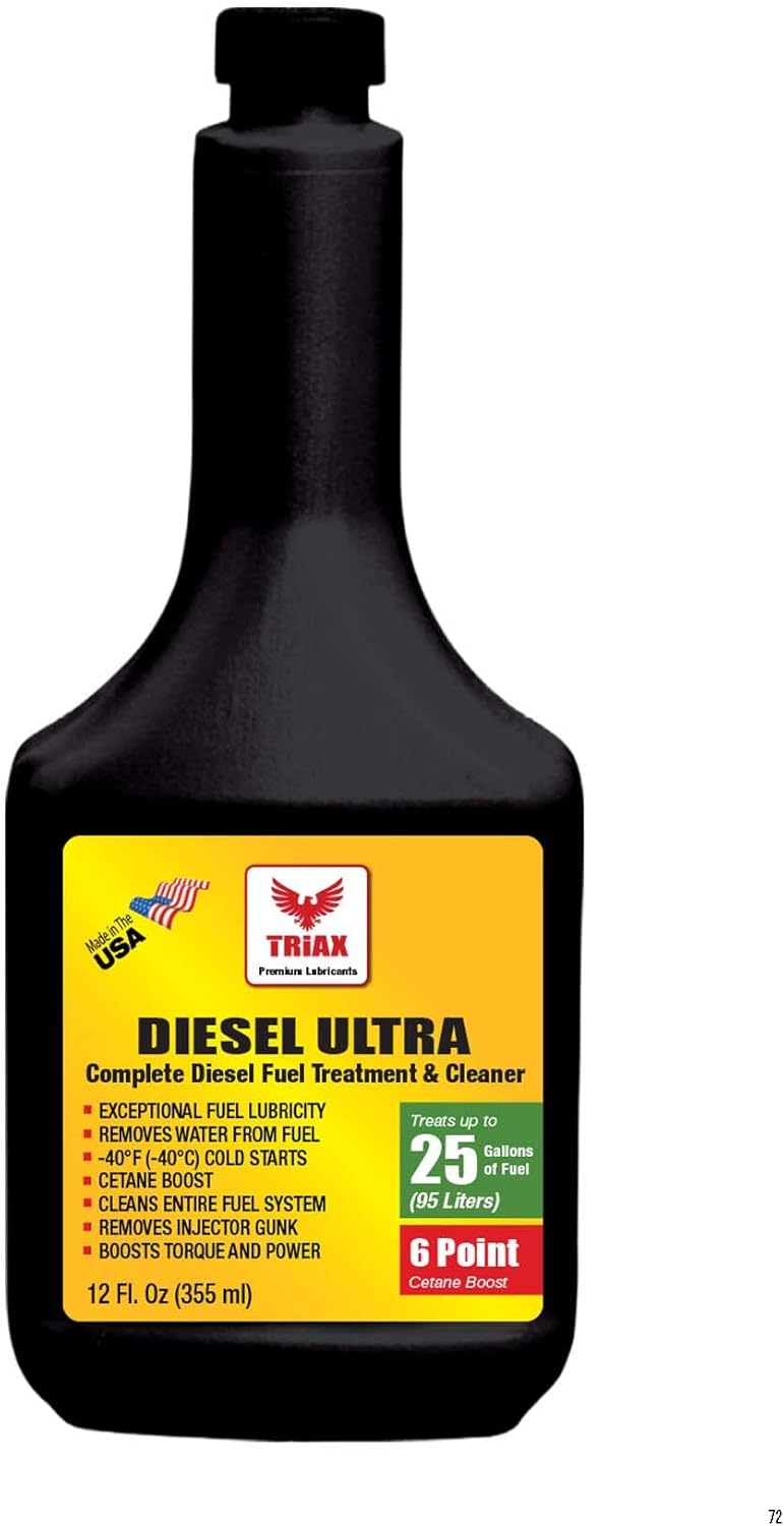 Triax Tratamiento y limpiador Diesel Ultra Fuel para aumentar la lubricidad de combustible, refuerzo MPG, limpieza completa de diésel, tratamiento