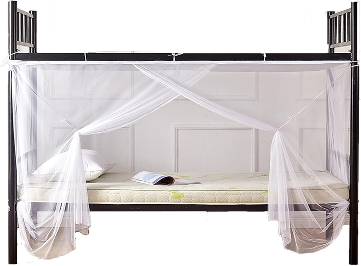 Qubanda Cortinas de tela para cama de dormitorio o hogar, cortinas opacas para estudiantes, cortinas para sombreado transpirables, a prueba de
