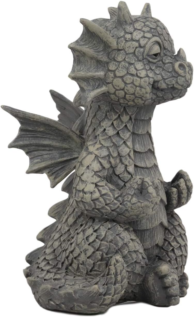 Ebros – Estatua de poder de fuerza de Qi interior de 5 pulgadas de alto, acabado de resina de imitación de piedra de fantasía, Calabozos y dragones