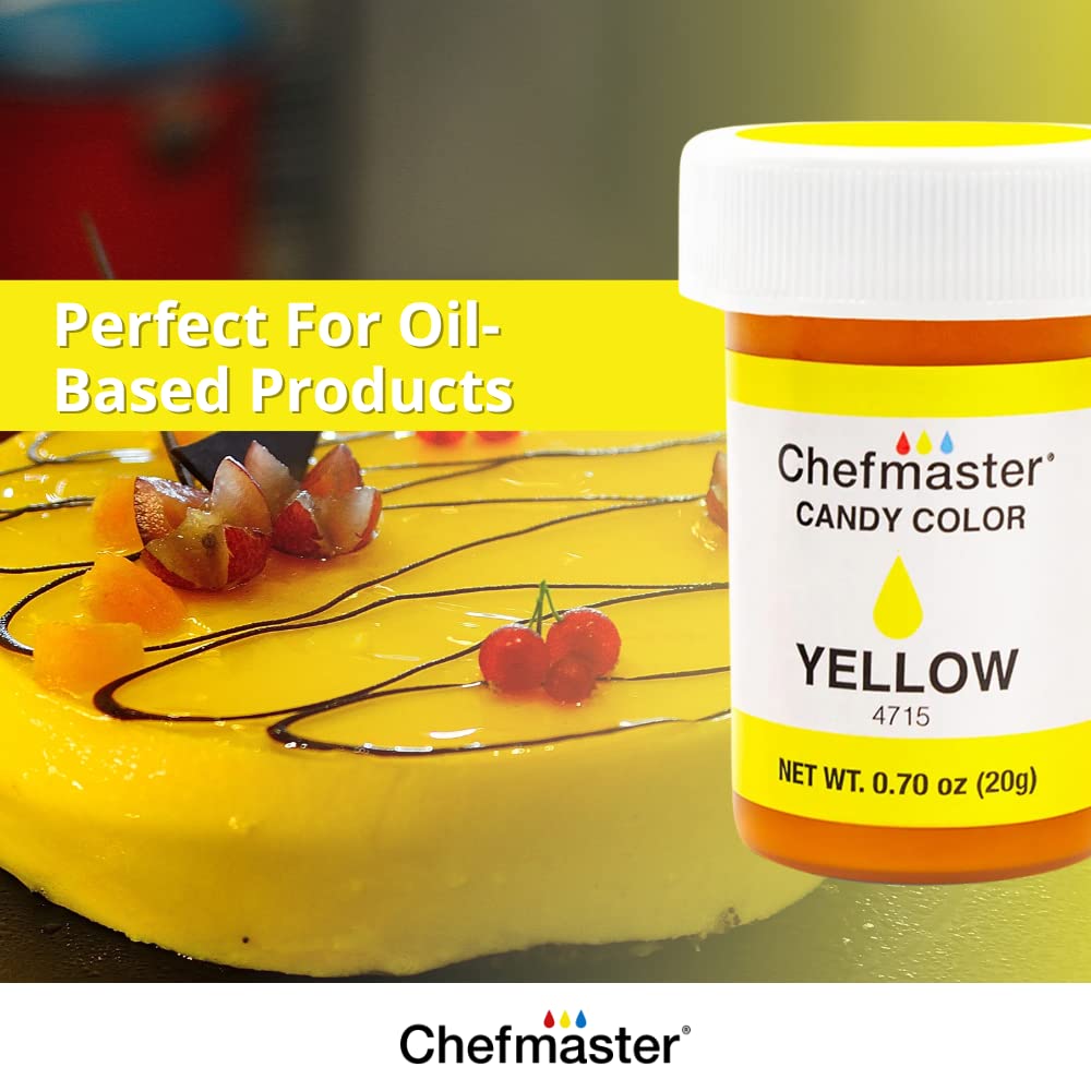 Chefmaster Color caramelo blanco, tonos verdaderos, a base de aceite, tinte de grado profesional, chocolate, fresas, paletas de pastel, decoración,
