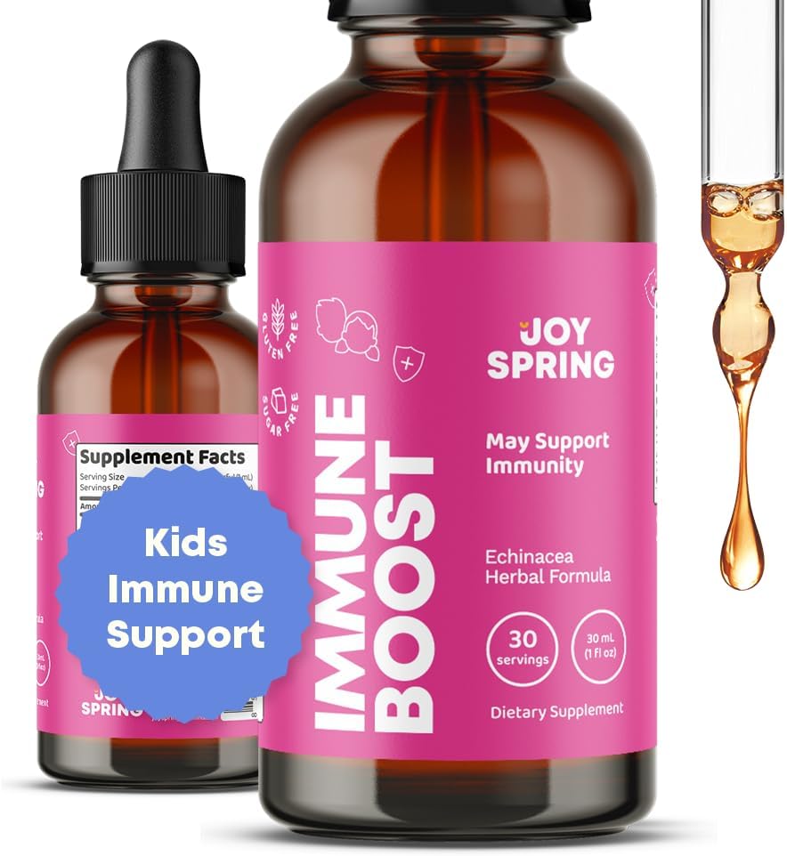 JoySpring Gomitas de apoyo inmunológico y vitamina D3 para niños y niños pequeños