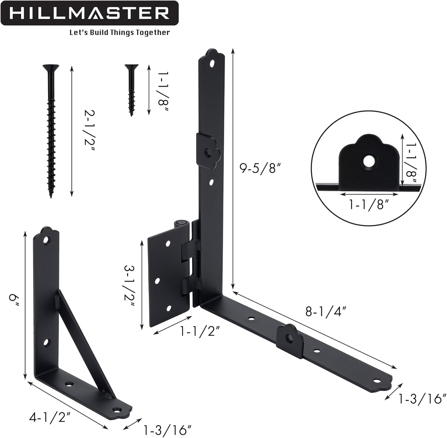HILLMASTER Juego de 2 marcos de puerta anti hundimiento, soporte de esquina para puerta, accesorios ajustables resistentes con pestillo de puerta