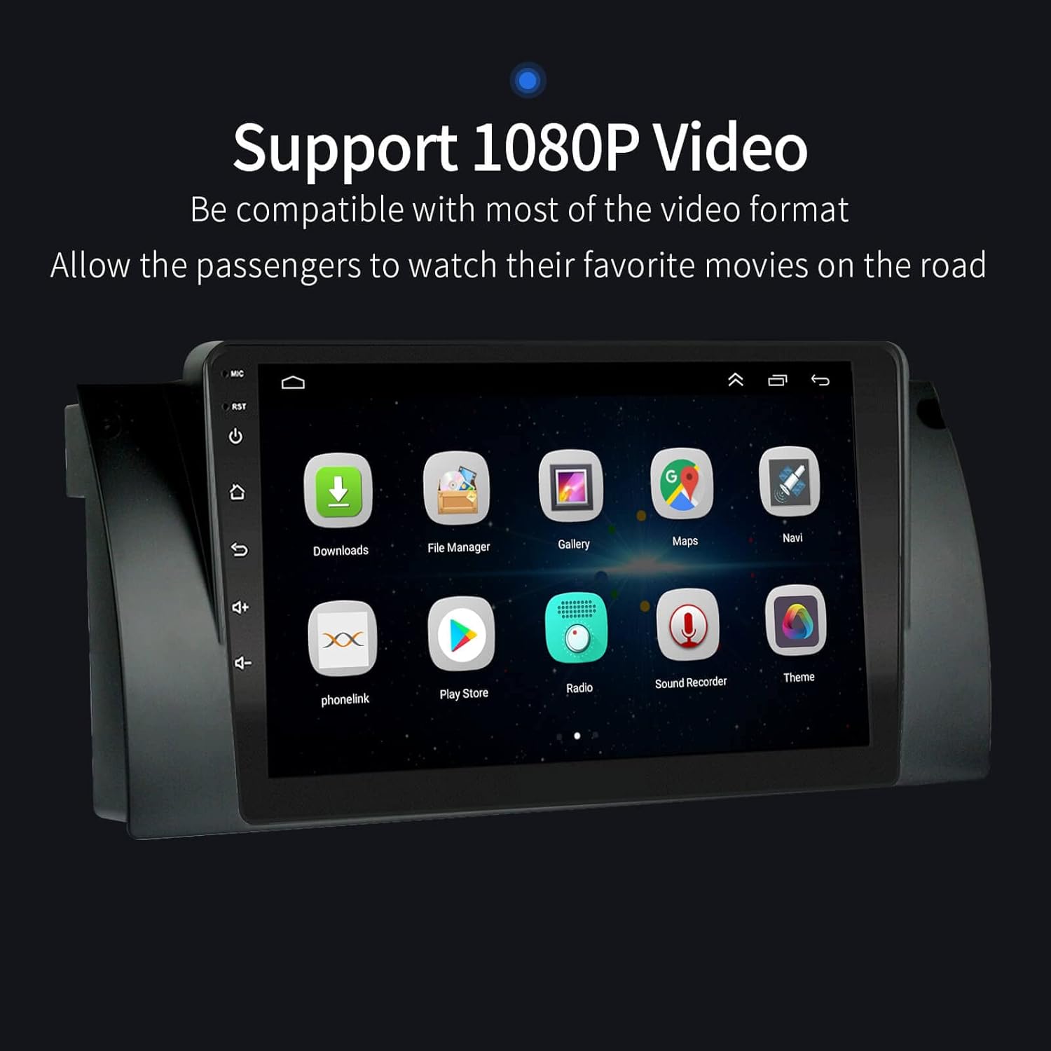 para BMW-E39-1996-2003-Radio, Ezonetronics -Carplay-Radio, con 1G RAM 32G ROM Bluetooth GPS Navegación Pantalla táctil EZoneTronics