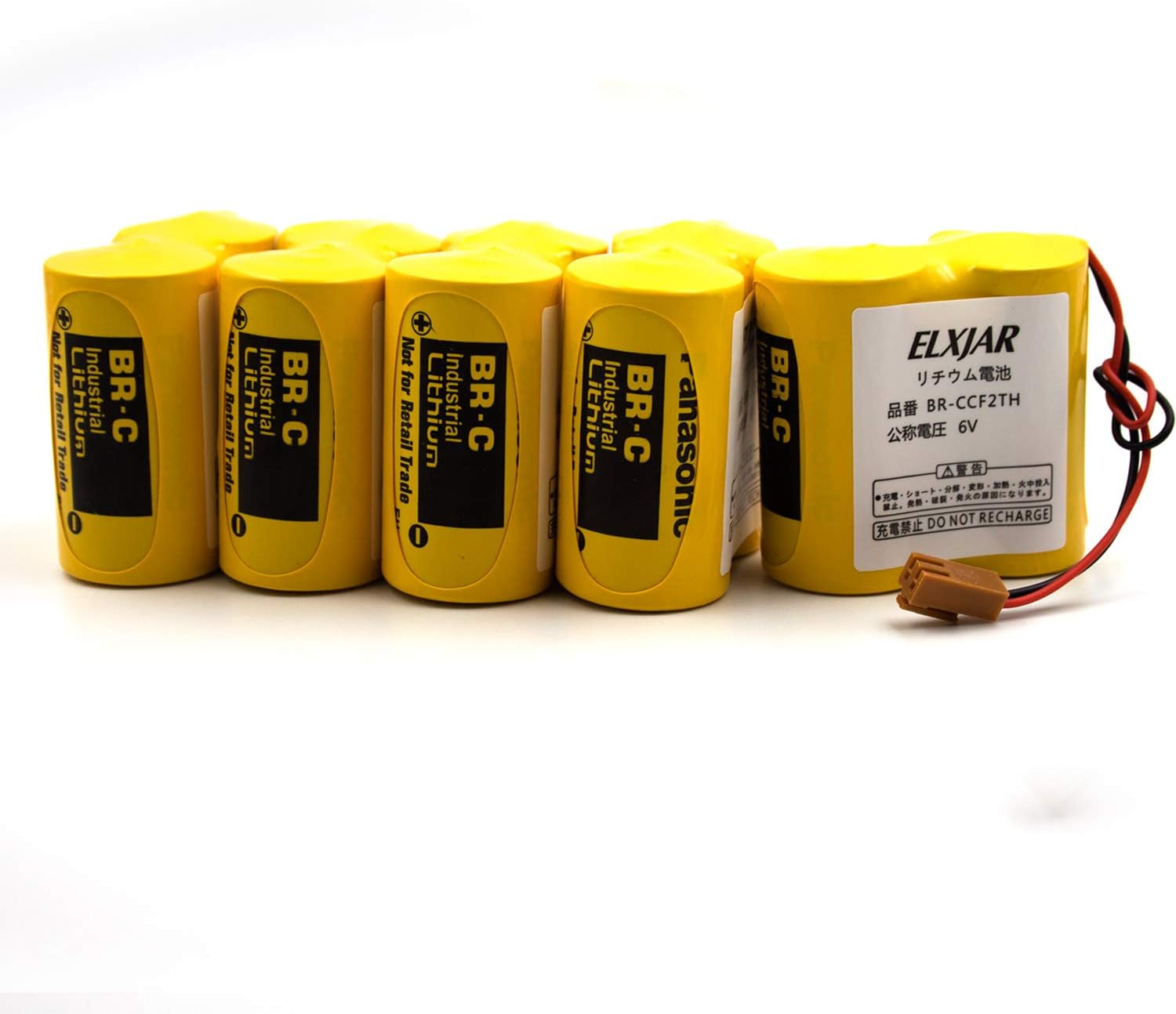 BR-CCF2TH – Batería de repuesto de litio de 6 V para Fanuc oi Mate Model-D, controles Panasonic, computadora PLC Ge Fanuc serie A06 A98l-0001-0902,