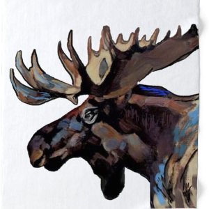 CafePress Toalla de playa grande de alce, toalla suave con diseño único CafePress Toalla de playa grande de alce, toalla suave con diseño único