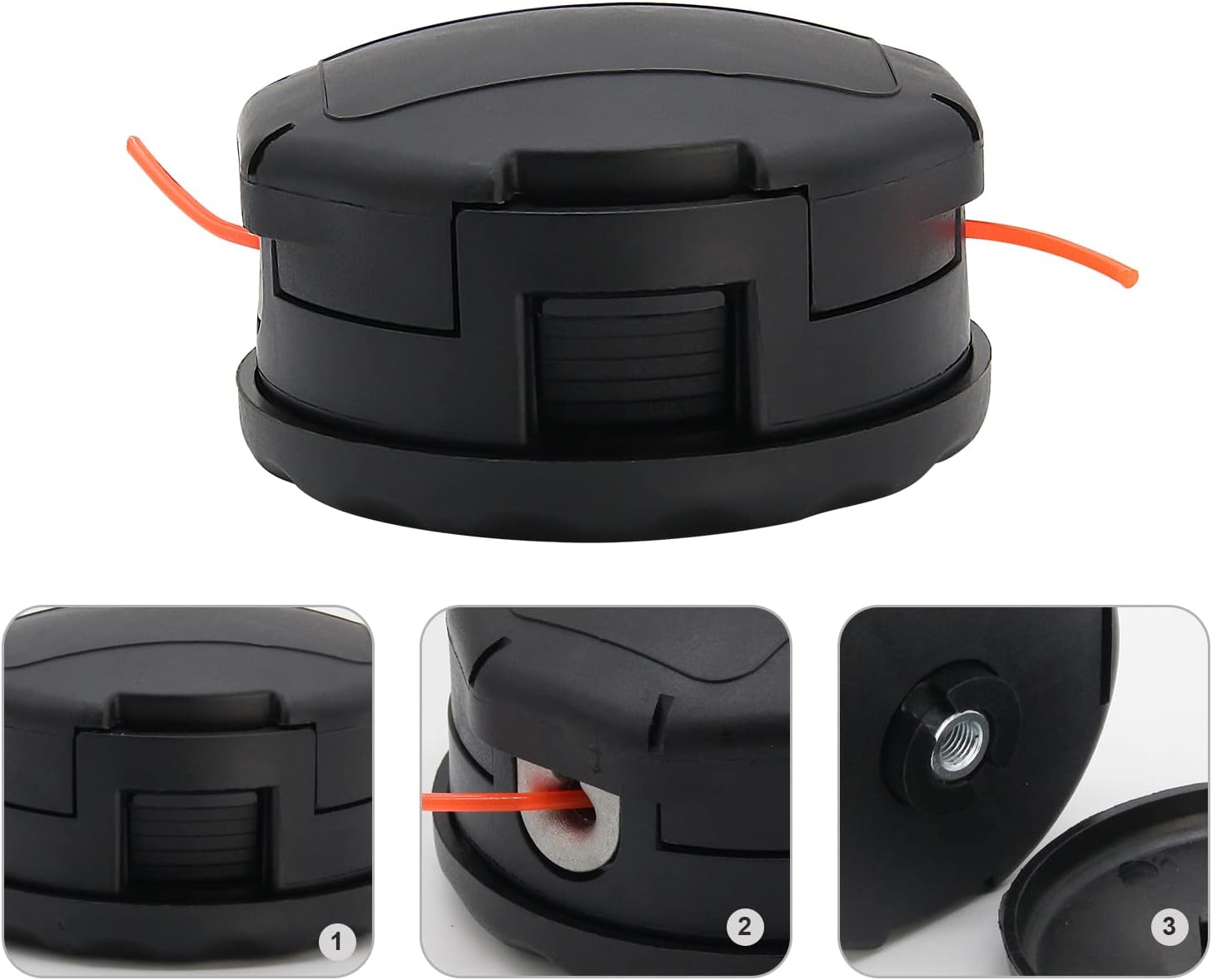SRM-225 Cabezal de recortadora para alimentación de velocidad de eco SRM225 SRM210 SRM2100 SRM200 SRM230 SRM250 SRM265 SRM266 SRM280 se adapta a