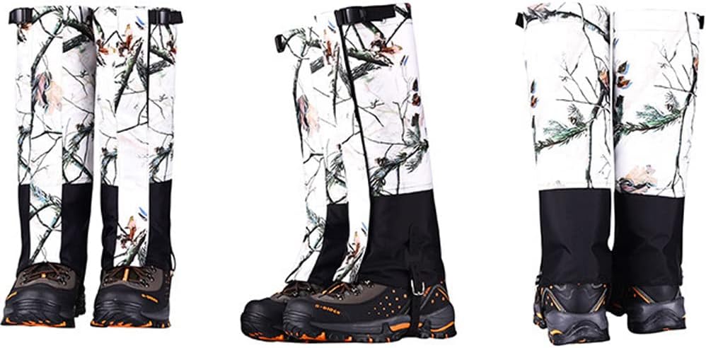 Polainas de senderismo de camuflaje, polainas de serpiente para hombres, botas de goma impermeables para patas de zapatos para caminar, escalada,