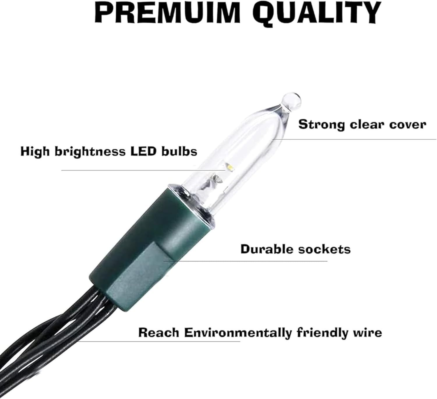 Dazzle Bright 50 mini luces LED (verde, 2)