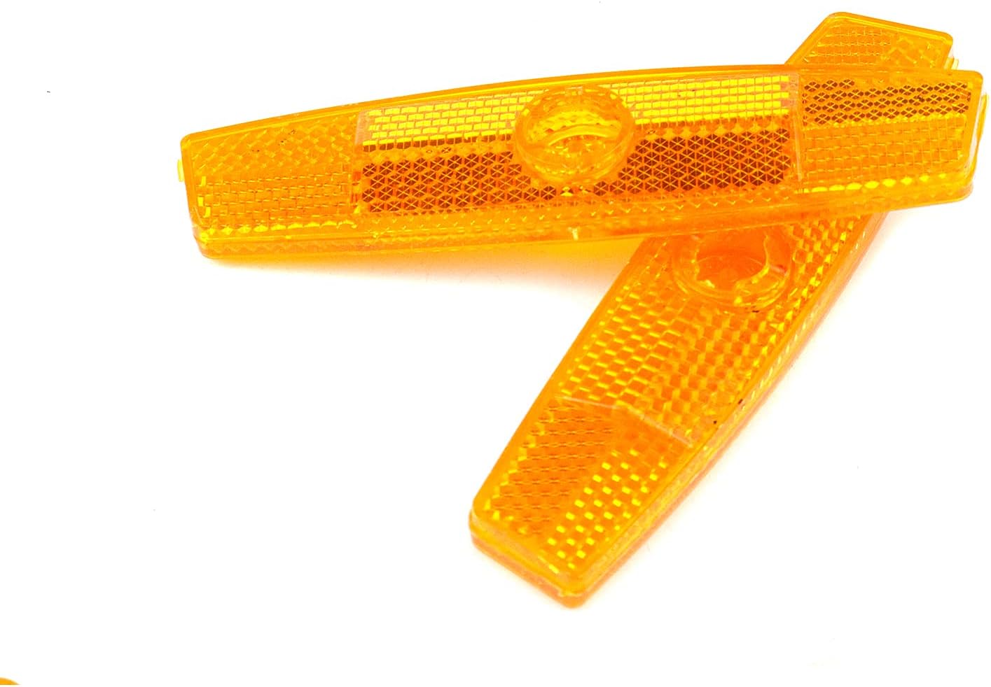 2 radios reflectantes de advertencia para ciclismo MTB, bicicleta de montaña, accesorios de bicicleta de carretera (4.5 pulgadas, amarillo)