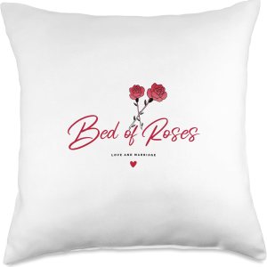 El and Nic Bed of Roses – Almohada de podcast, 18 x 18 pulgadas, multicolor El and Nic Bed of Roses – Almohada de podcast, 18 x 18 pulgadas, multicolor
