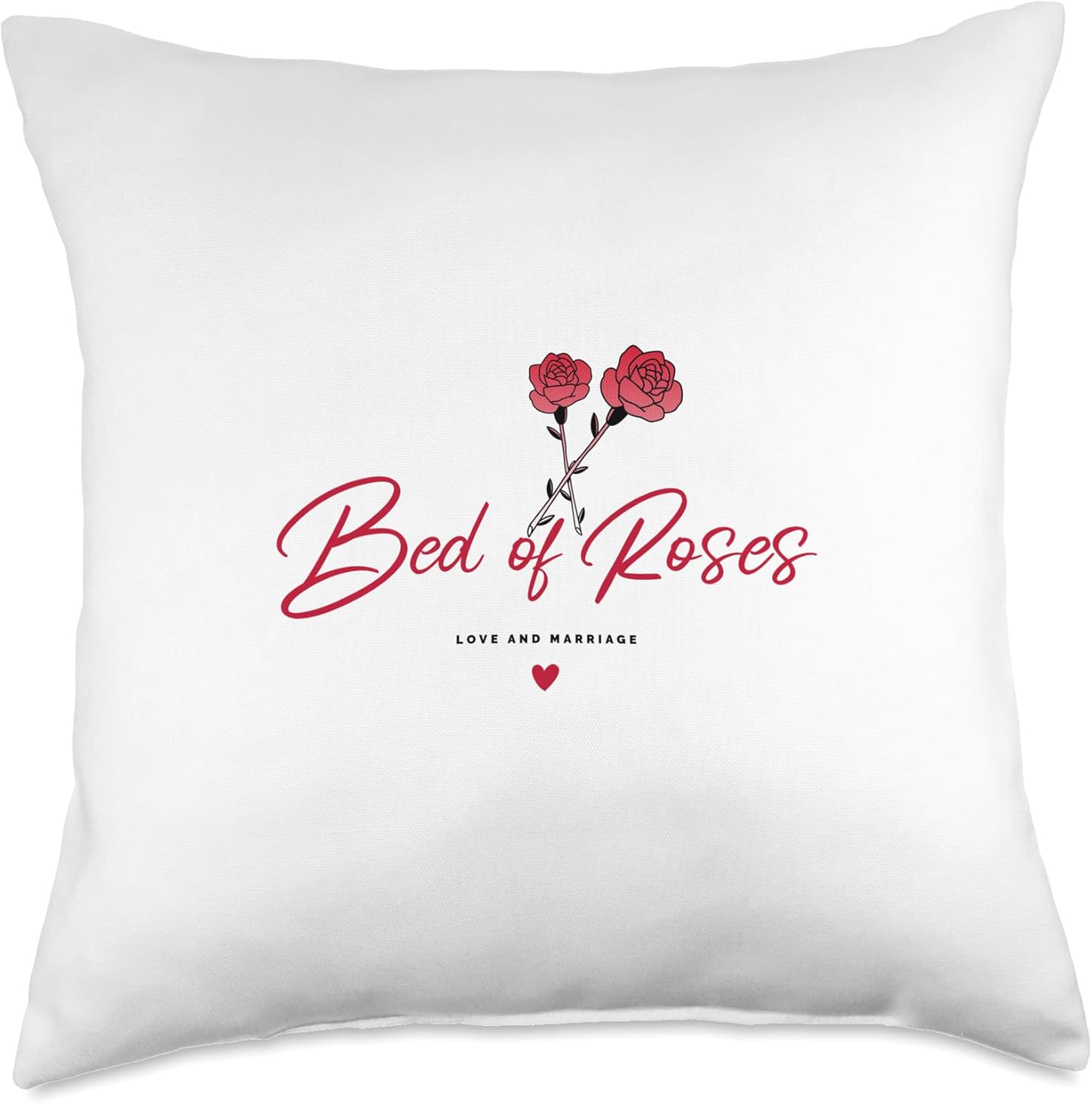 El and Nic Bed of Roses – Almohada de podcast, 18 x 18 pulgadas, multicolor