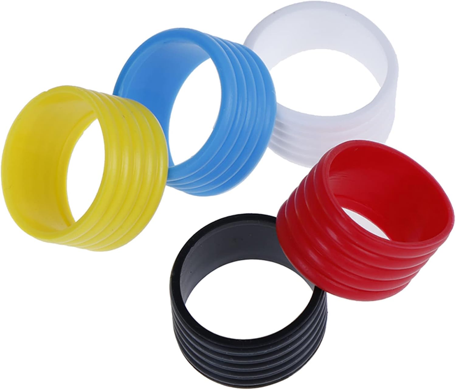 5 piezas de raqueta de tenis, bandas de agarre antideslizantes y absorbentes de silicona