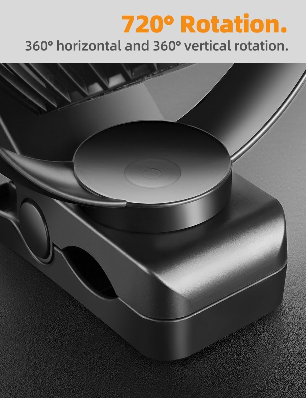 VANPRT Ventilador de escritorio alimentado por USB de 6 pulgadas, pequeño pero potente, ventilador de oficina, ventilador personal, ventilador