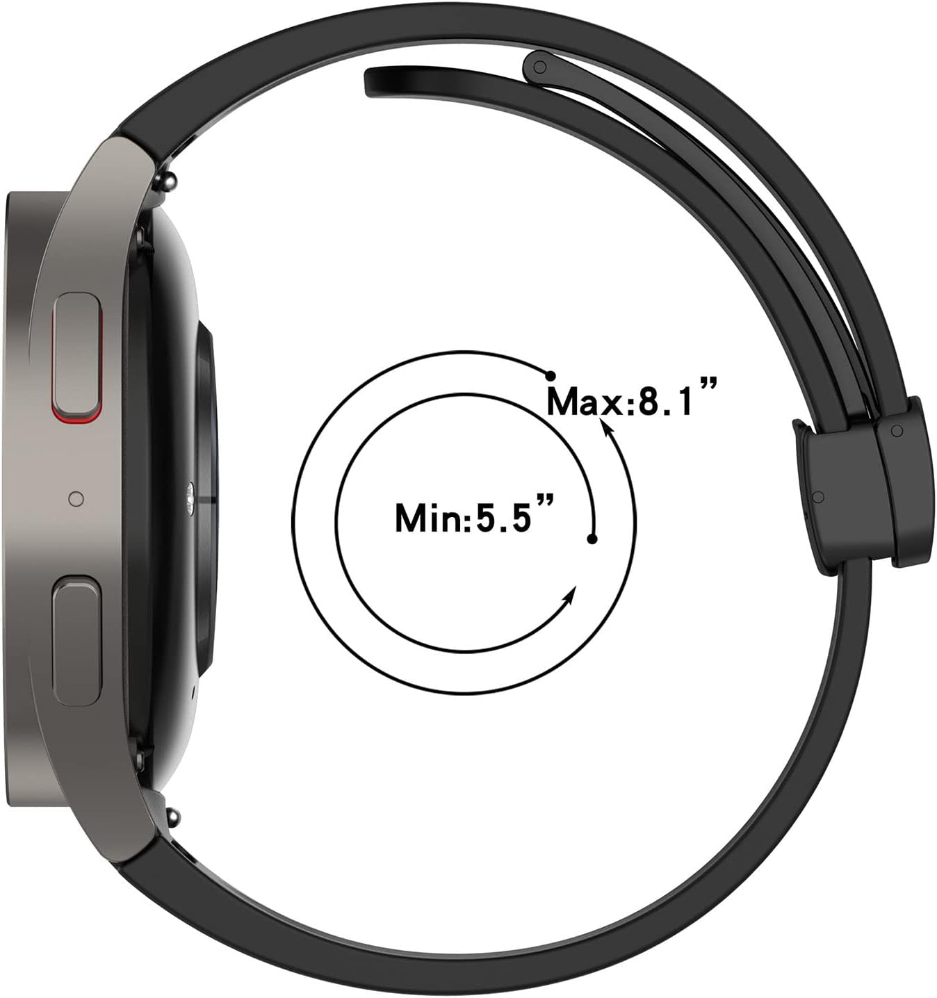 20mm Magnetic for Samsung Galaxy Watch 654 Band 40mm 44mmGalaxy 64 Classic 47mm 43mm46mm 42mmGalaxy Watch 5 Pro Band 45mmGalaxy 3 41mmActive2,20mm