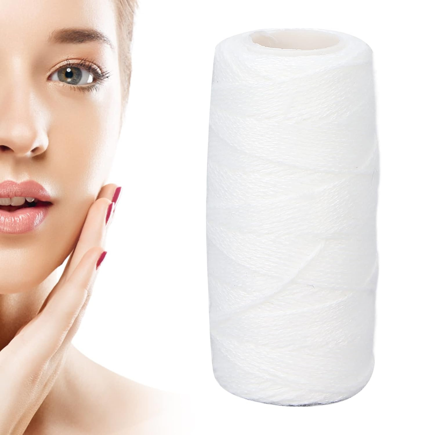 Hilo, Hilo Facial de la Cara de la Depilación de Hilo para Brazos Faciales Piernas Removedor de Pelo Depiladora de Pelo Afeitadora Belleza Depil