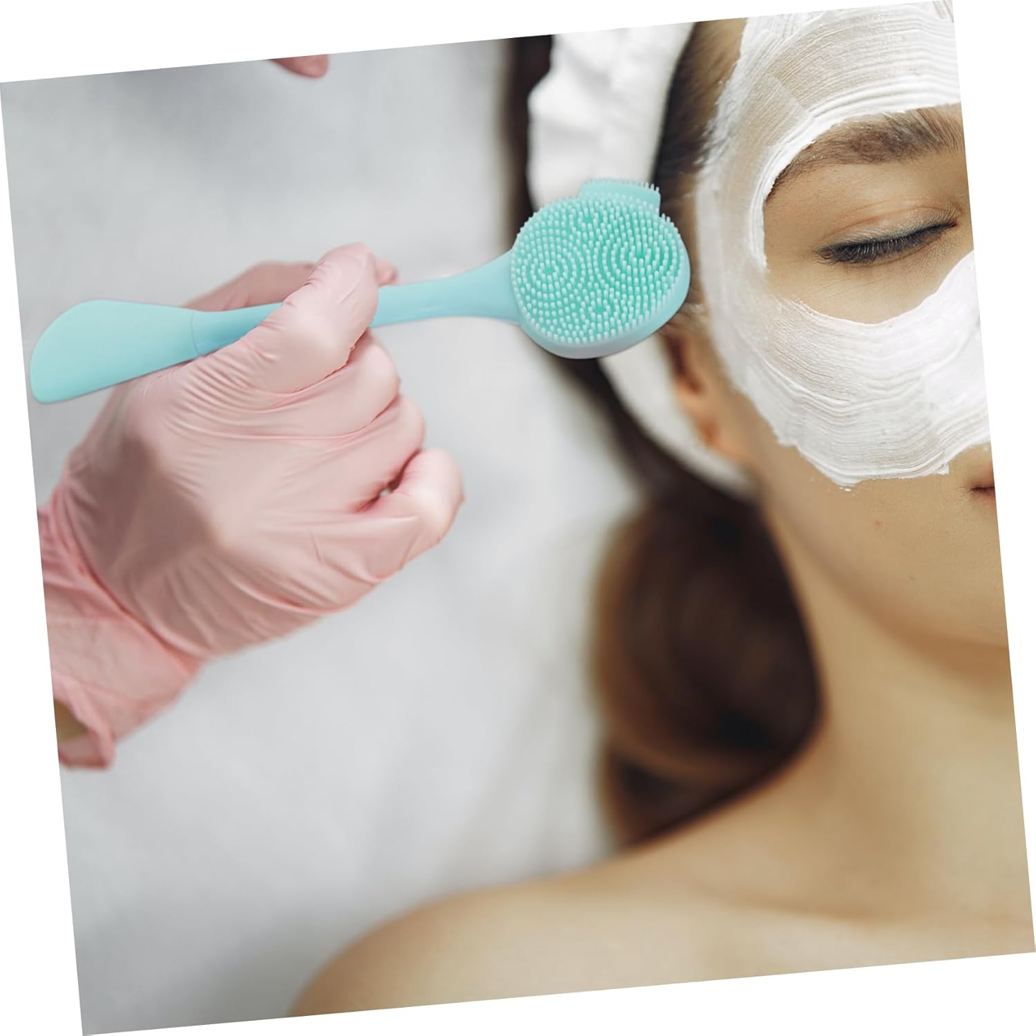 Herramienta facial 12 piezas para el lavado de cepillo facial profundo delicado accesorios masajeadores mujeres limpieza de mano mujer mini