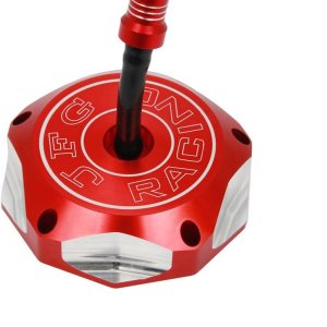 Tapa del tanque de combustible de gas CNC con válvula de respiradero tubo de manguera para TRX90 TRX250 Recon TRX250EX Sportrax TRX350 TRX400 Tapa del tanque de combustible de gas CNC con válvula de respiradero tubo de manguera para TRX90 TRX250 Recon TRX250EX Sportrax TRX350 TRX400