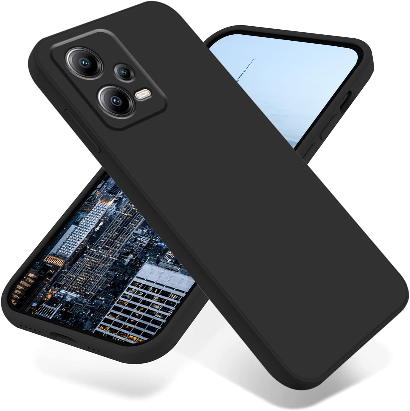Compatible con Redmi Note 12 Pro Plus Funda Silicona Líquido Verde Oscuro, Suave Tacto Suave Xiaomi Redmi Note 12 Pro Plus Funda de teléfono