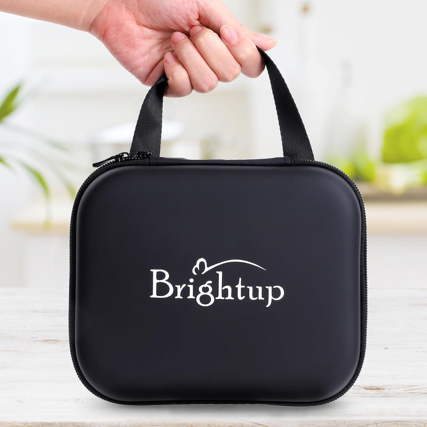 Brightup Recortadora de barba con estuche de almacenamiento, kit de recortar barba con cortapelos, maquinilla de afeitar eléctrica, bigote