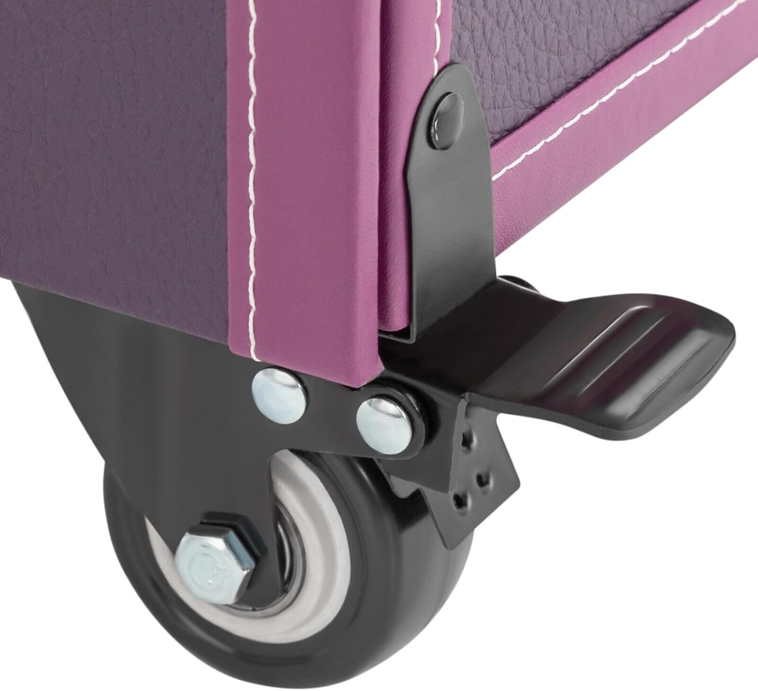 LIYUANJUN Estuche de maquillaje rodante, carrito de salón de belleza con ruedas Carrito de almacenamiento de doble bloqueo con bolsa de tijera,