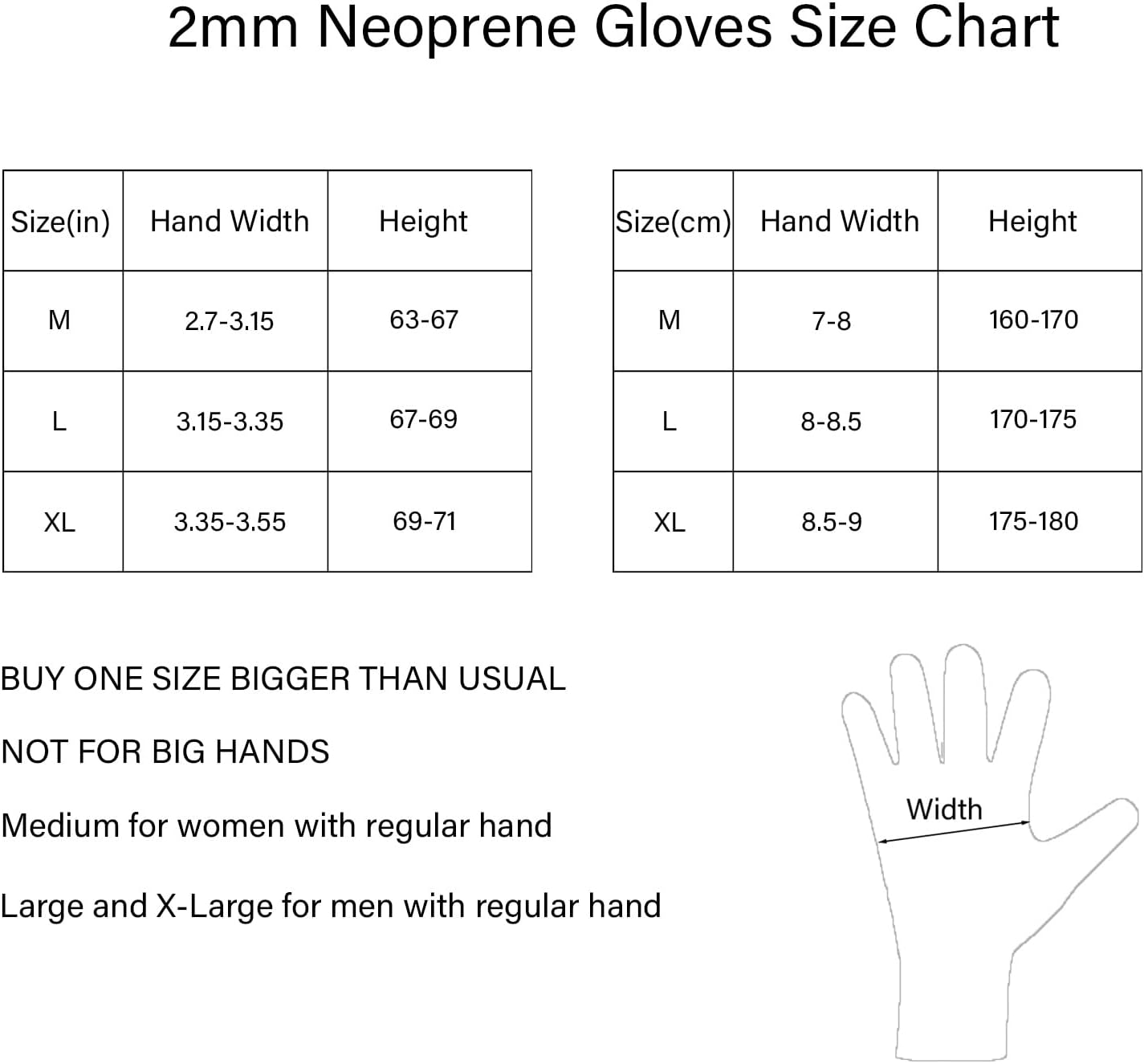 WEAXIO Guantes de neopreno CR de alta calidad de 0.079 pulgadas, guantes de neopreno para mantener el calor en agua fría, ultra elásticos para